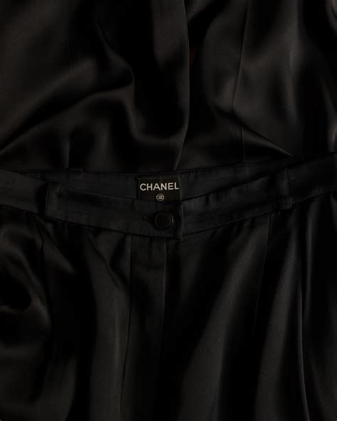 chanel silk pants